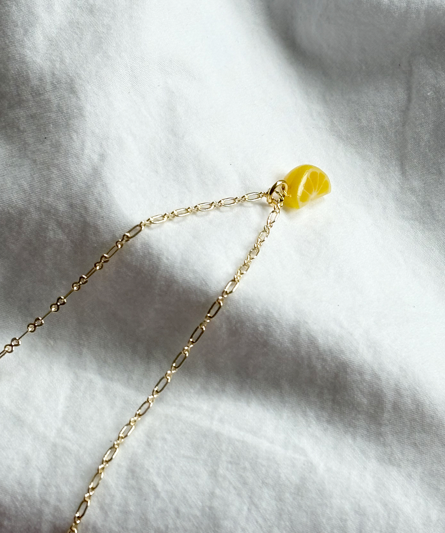 Lemon Slice Necklace