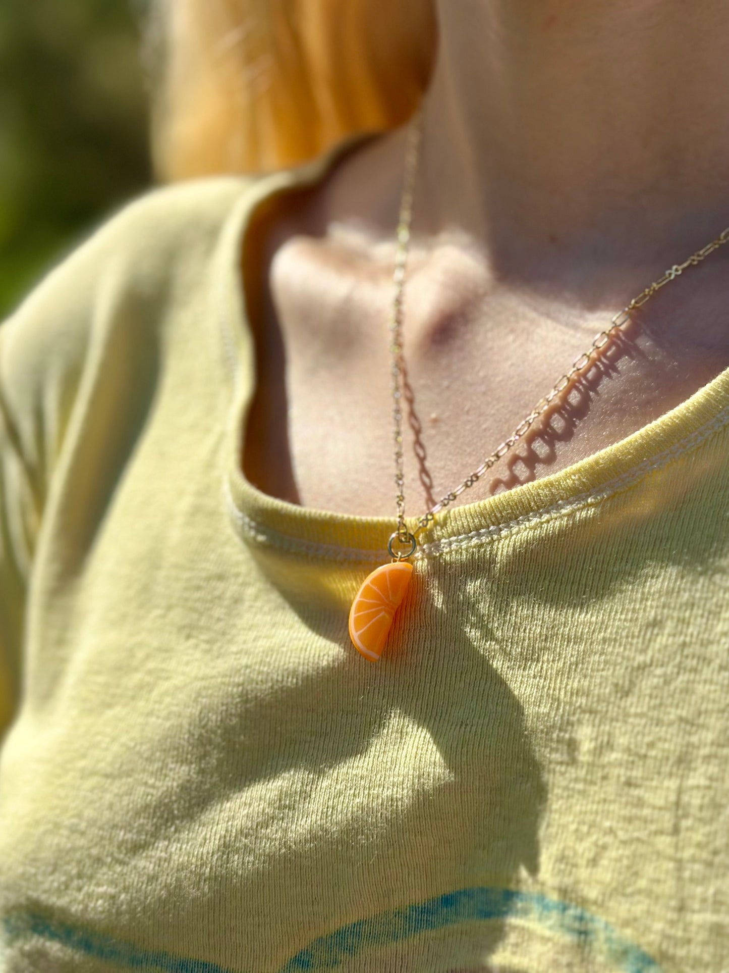 Orange Slice Necklace