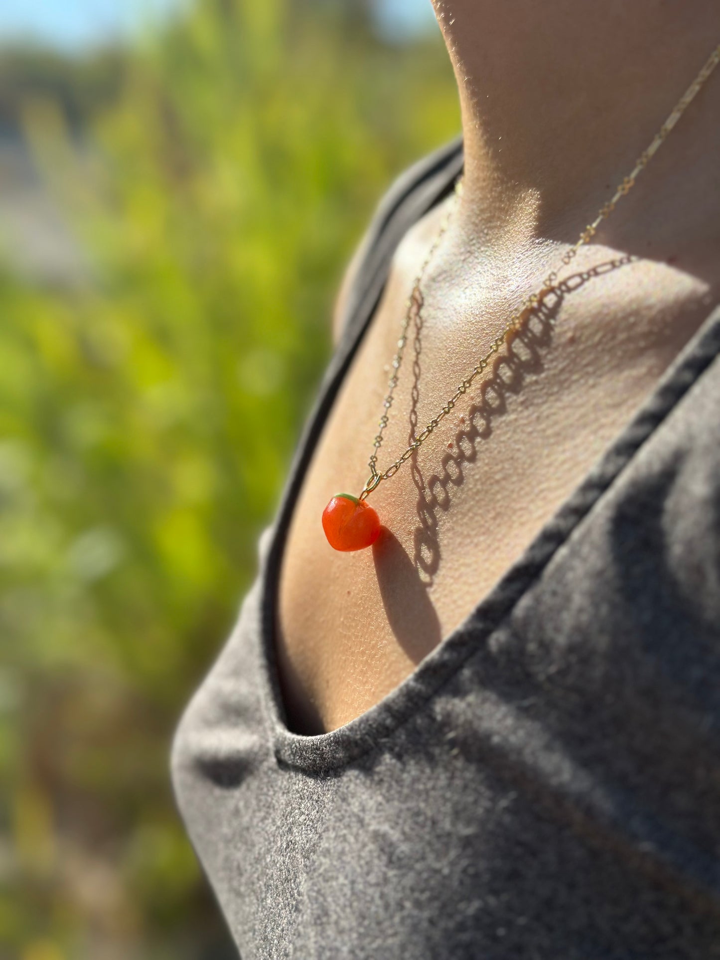 Peach Necklace